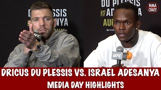 UFC 305 Dricus Du Plessis amp Israel Adesanya Media Day Highlights [upl. by Nixie]