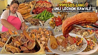 99Pesos Lang quotUNLI LECHON KAWALI na WALANG TIME LIMITquot Eat All You Can [upl. by Arrahs]