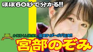 60秒でわかる 宮部のぞみ 仮面ライダーガヴ 2019ミス・ティーン・ジャパン 甘根幸果 [upl. by Ylram]