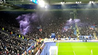 ASTON VILLA FANS AT LEICESTER  LEICESTER 11 ASTON VILLA  GUILBERT GOAL  ASTON VILLA LIMBS [upl. by Eikkin]