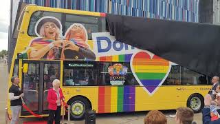 Doncaster pride bus unveiling [upl. by Aili]