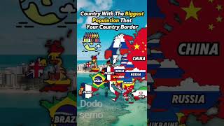 What are the most densely populated countries on the borders of your Countrycountryflag shorts [upl. by Uyerta240]