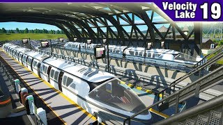 Velocity Lake ep 19  MODERN MONORAIL STATION  Planet Coaster [upl. by Ecarret]