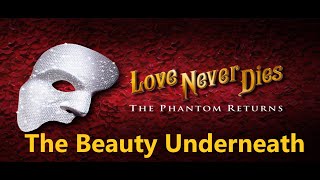 The Beauty Underneath  Love Never Dies  Karaoke Lower Key [upl. by Nosaj671]