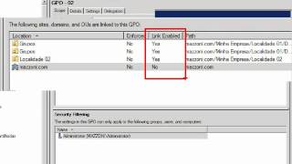 GPO  Desabilitando e Habilitando GPO Link x Deletar GPO Link [upl. by Enovahs]