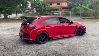 Honda Civic FK8 Type R Vtec Turbo Exhaust Sound 🔥🔥🔥 [upl. by Ermine]