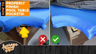 Pool Table Cloth Installation How to Professionally Finish Your Pockets [upl. by Noteek]