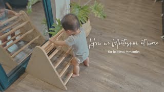 Montessori Activities for babies 69 month olds  DIY baby toys [upl. by Finegan477]