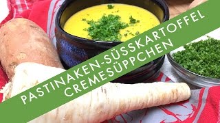 Thermomix  PastinakenSüßkartoffelCrèmeSuppe  Vegan [upl. by Llerruj]