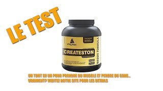 Test complement alimentaire  Createston De Peak [upl. by Roede]