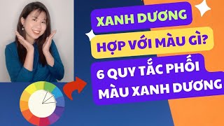 XANH DƯƠNG HỢP VỚI MÀU GÌ 6 QUY TẮC PHỐI MÀU XANH DƯƠNG [upl. by Theis]