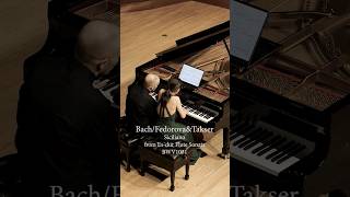 Bach Siciliano 4hands piano transcription World Premiere [upl. by Aizahs416]