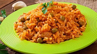 Recette  Riz pilaf au poulet et petits pois faitmaison [upl. by Acilegna]