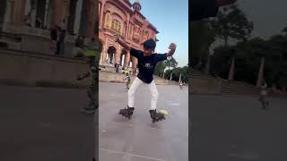 slalom freestyle skating advance trick😾😉 automobile driver love truckdriver [upl. by Radbun]