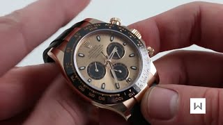 Rolex Daytona 116515LN Everose Gold Luxury Watch Review [upl. by Depoliti311]