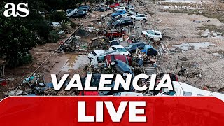 CLEAN UP underway in FLOODHIT VALENCIA  LIVE [upl. by Allmon975]