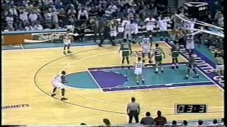 1993 CHARLOTTE HORNETS buzzer beater win over BOSTON CELTICS [upl. by Gerard646]