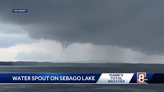 Waterspout sighting on Sebago Lake [upl. by Cyndy298]