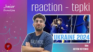 REACTION • Artem Kotenko  Dim Junior Eurovision 2024 🇺🇦 Ukraine [upl. by Roach489]