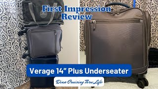 Verage 14quot Plus 4wheel Underseat Suitcase [upl. by Kore]