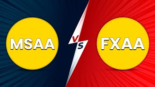 MSAA vs FXAA  An AntiAliasing Comparison Which Is Better For Gaming [upl. by Nimoynib]