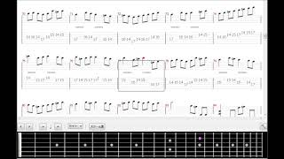 CANON ROCK TAB score for practice カノンロックTAB譜練習用 [upl. by Allana]