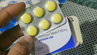 Azithromycin tablets IP 250 mg Azivista 250mg Cadila [upl. by Nylrahc]