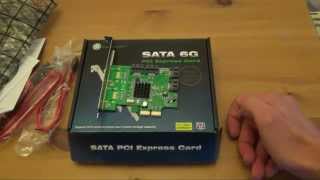 Unboxing Syba  Iocrest 4 Port SATA 6Gbps Card [upl. by Gerson]