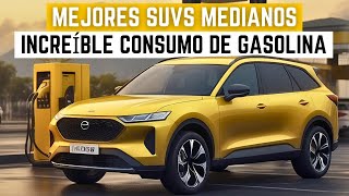 Los 7 mejores SUV medianos con un consumo de gasolina increíble 2024 [upl. by Baxter896]