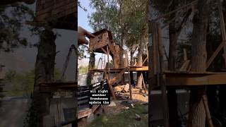 TREEHOUSE UPDATE the cedar shake arches treehouse [upl. by Mik]