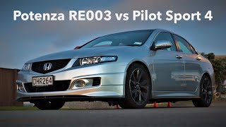 Bridgestone Potenza RE003 vs Michelin Pilot Sport 4  Practical Tests [upl. by Nellak]