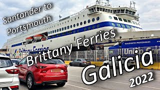 Brittany Ferries Galicia  Santander to Portsmouth 2022 [upl. by Lletnuahs]