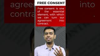 Free Consent  Law Under Indian Contract Act 1872 [upl. by Geoff]