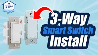 DIY 3Way Switch GE  Leviton Smart Switch Installation ZWave [upl. by Buller]