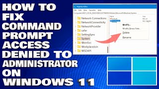 How To Fix Command Prompt Access Denied To Administrator on Windows 1110 Solution [upl. by Shafer]