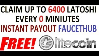 Best Litecoin faucet Earn Up To 100000 Litoshi Daily  Instant Payout Faucethubio  Hindi 2k18 [upl. by Etteval402]