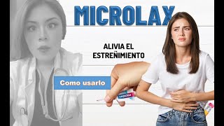 microlax microenema para el ESTREÑIMIENTO como usarlo [upl. by Nedla]