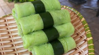 Kuih Ketayap tanpa telurSurulappam recipeEgglessKueh Dadar [upl. by Yednarb]