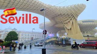 Seville spain 🇪🇸 Seville walking tour in Winter [upl. by Manoop485]