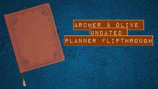 My Archer and Olive planner flip through [upl. by Mahoney]