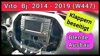 Vito 447  Klappern beseitigt  Radio Blende Ausbau [upl. by Latsyrhk]