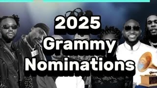 2025 Grammy nominees grammys artist 2025 celebritychairman [upl. by Lorant893]