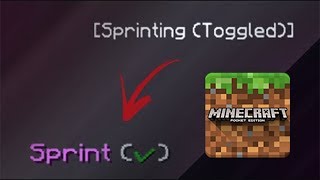 Toggle Sprint in MCPE [upl. by Assirak]