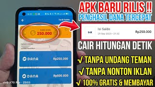 LAGI VIRAL💥 APLIKASI PENGHASIL SALDO DANA TERCEPAT 2023  APLIKASI PENGHASIL 2023 [upl. by Hasina578]