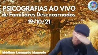 PSICOGRAFIAS À DISTÂNCIA  AO VIVO  191021  Leonardo Mamede [upl. by Nylassej463]