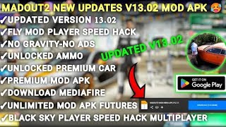 MADOUT2 BIG CITY MOD MENU APK 2024  Unlimited MoneyUnlocked All Cars amp Skin Update V1302 madout2 [upl. by Zelikow]