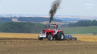 Traktoren in LimbachOberfrohna  44  Fortschritt John Deere Tractor and Horses plowing  Feldtag [upl. by O'Hara]