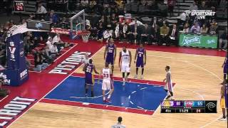 DJ Augustin Highlights 1222014 Pistons vs Lakers [upl. by Agee]