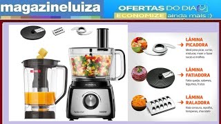 Multiprocessador de Alimentos Mondial Preto  Turbo Chef MPN01B  Compras na MAGAZINE LUIZA [upl. by Aicyla]