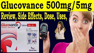 Glucovance 500mg5mg Review  metformin 500mg and glibenclamide 5 mg tablets  Uses Side Effects [upl. by Gladwin]